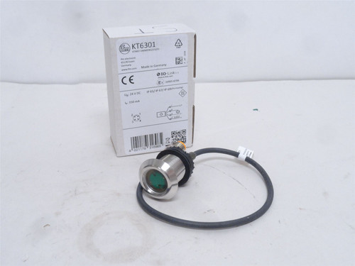 ifm KT6301; Capacitive Illuminated Pushbutton; 24VDC; PNP/NPN