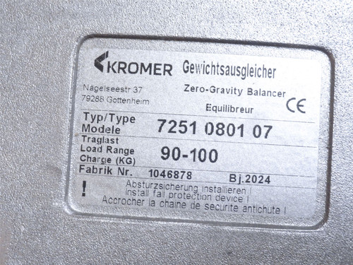 Carl Stahl 7251080107; Zero Gravity Spring Balancer 90-100KG