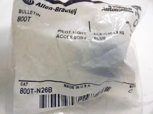 Allen-Bradley 800T-N26B; Pilot Light Lens; Blue