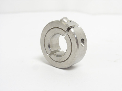 Climax 1C-050-S; One-Piece Shaft Collar; SS; 1/2"ID x 1-1/8"OD