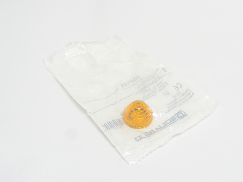 Square D 9001A9; Domed Plastic Amber Cap; Size: 30mm