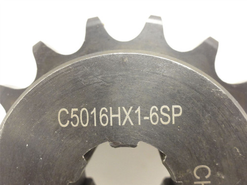 GSC C5016HX1-6SP; Chain Coupler Hub #50; 16 Hardened Teeth