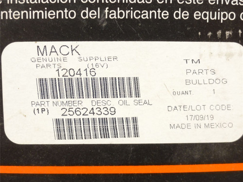 National 25624339; Flange Oil Seal 88AX457 2-5/8"ID