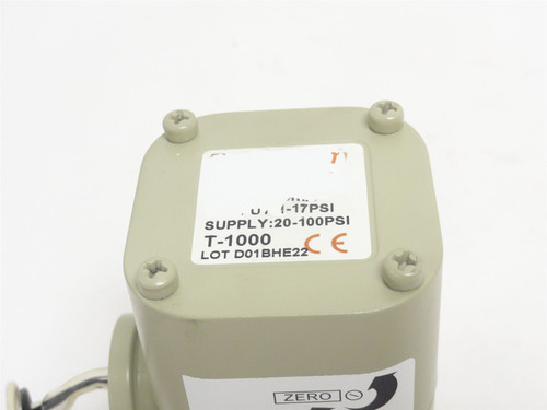 Bellofram 961-116-000; Pnuematic Transducer 1-17psi