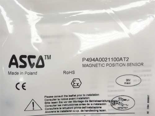 Asco P494A0021100AT2; Reed Switch Position Detector