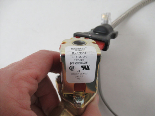 Robert Shaw K-77634; Water Solenoid Valve 24V-DC 3/8" NPT