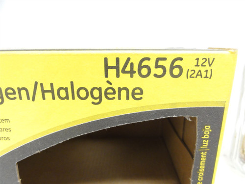 GE H4656; Halogen Sealed Beam Headlight