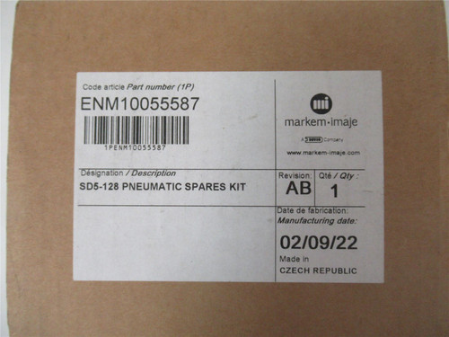 Markem ENM10055587; SD5-128 Pneumatic Spares Kit