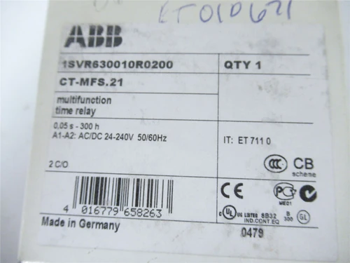 ABB CT-MFS.21; Time relay; multifunction 2c/o 24-240V AC/DC