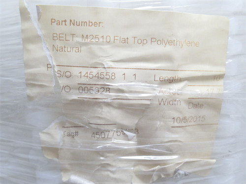 Habasit M2510NPE-17.7; Conveyor Belt; 17.7" Wide x 10' Long