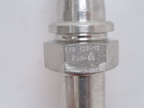 Gates 12B-12FJX45S-SS ; Tube Elbow SS 45Deg 3/4JIC x 3/4 Barb