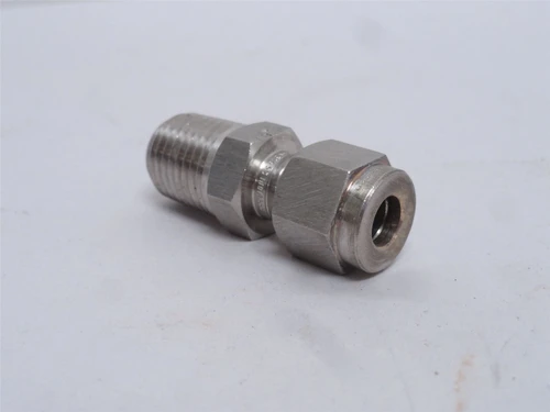 Brennan N2404-04-04-SS; Tube Adapter; SS; 1/4" Tube x 1/4NPT