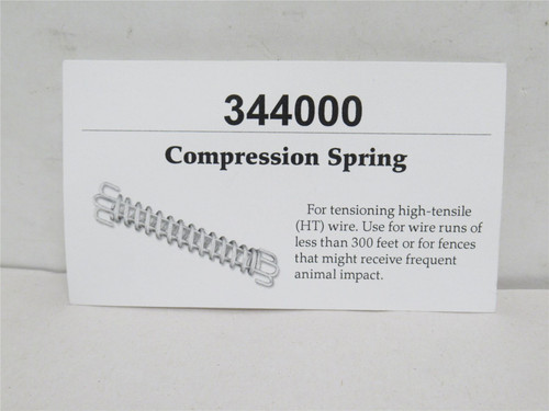 Premier One 344000; Galvanized Steel Compression Spring