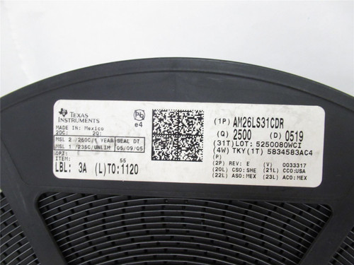 Texas Instruments AM26LS31CDR; Lot-2250 IC DRIVER 4/0 16SOIC