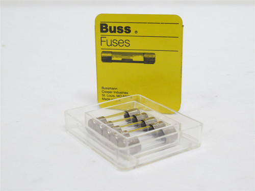 Bussmann GMA-5A; Box-5; Fast Acting Glass Fuses; 5A; 125VAC