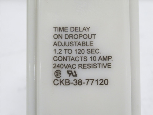 Potter CKB-38-77120; Time Delay Relay; 1.2-120s; 10A; 240VAC