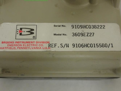 Brooks 3609EZ27; Hi-Pressure Flowmeter; 125-1257; 3604&09