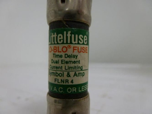 Littelfuse FLNR4; Dual Element Fuse 4AMp; 250V