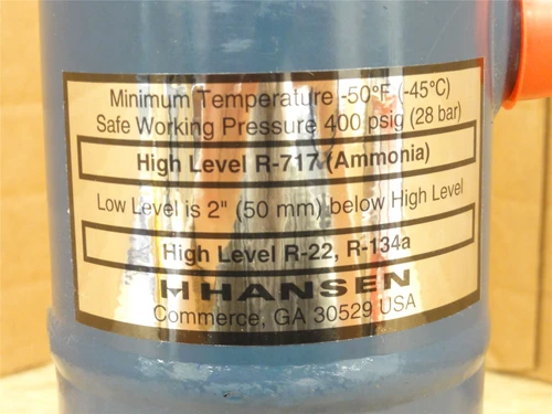 Hansen HLL; Refrigerant Float Side/Bottom Connect; 3/4NPT