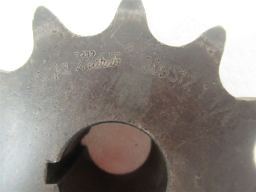 Martin 80BS12-1-1/4; Sprocket #80 Chain 1.25" Bore 12 Teeth;