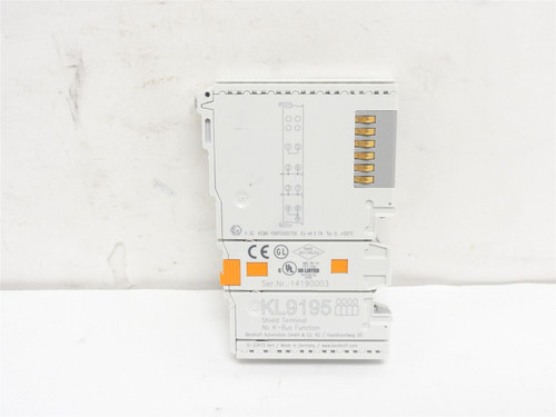 Beckhoff KL9195; Shield Terminal; 10A; 230VAC