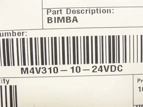 Bimba M4V310-10-24VDC; Solenoid Valve 20-115PSI 24VDC; 3/8NPT