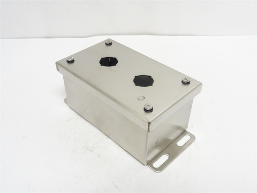Saginaw  SCE-2PBSSI; Pushbutton Enclosure; SS; 6" x 4" x 3"