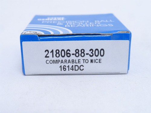 GBC 21806-88; Ball Bearing; 3/8"ID x 1-1/8"OD x 3/8" Width