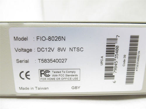 Appro FIO-8026N; Color BE Quad Processer; 24VDC; 8W