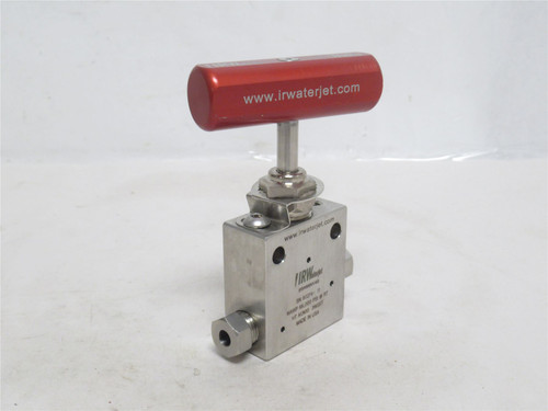 IRWaterjet IRW66NV4S; Straight Valve SS-316; 1/4" Tube; 2-Way