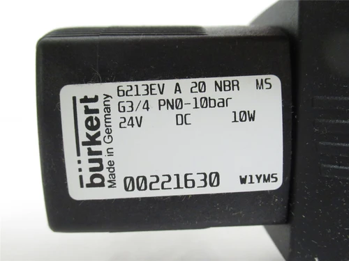 Burkert 00221630_; Solenoid Valve 10BAR 2/2 Way 3/4NPT 24VDC