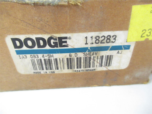 Dodge 118283; Sheave 1.80" ID 3.75" OD 1A3.0B3.4