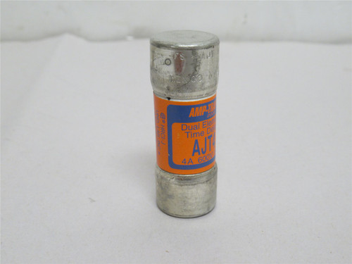 Ferraz AJT4; Dual Element Time Delay Fuse; 4A; 600VAC