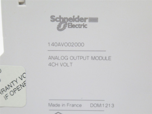 Schneider 140AVO02000; Analog Output Mod; NO TERM STRIP
