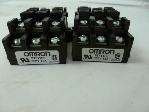 Omron PTF11PC; Lot-2 Relay Socket; 300V 15A