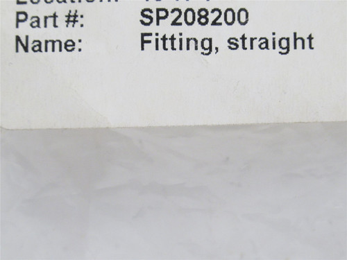 Videojet SP208200; Lot-10 Brass Stud W/O-Ring; 1/4" Nipple OD