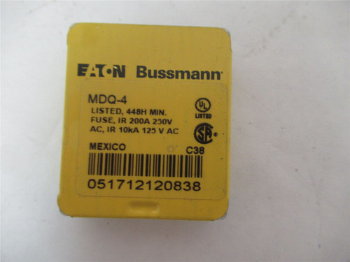 Bussmann MDQ-4; Lot-5 Glass Fuse 4A  250V AC