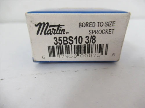Martin 35BS10 3/8;  Sprocket #35 Chain 3/8"ID 10 Teeth