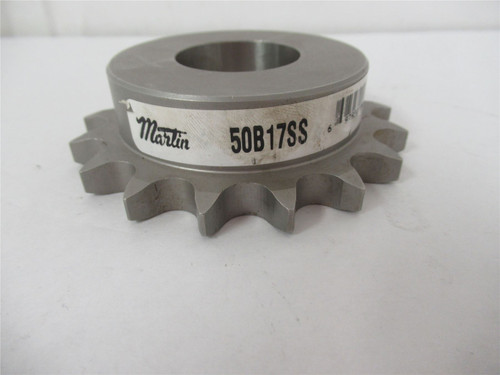 Martin 50B17SS1-5/16; Sprocket #50 1-5/16" ID 17 Teeth SS