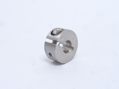 Climax 1C-025-S; One Piece Split Clamp Collar; SS; 1/4"ID