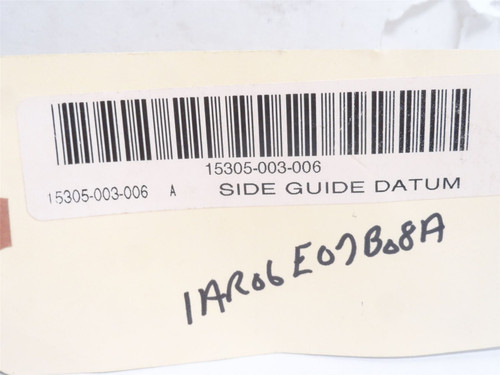 Bradman Lake 15305-003-006; Side Guide Datum; 8-5/8" Long