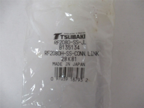 US Tsubaki RF2080-SS0JL; Roller ChainConnector SS 2"Pitch