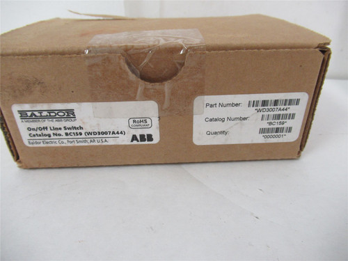 ABB BC159; On/Off Line Switch NEMA4X
