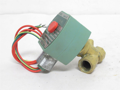 Asco 8030G013; Brass Solenoid Valve; 3/8NPT; 15PSI 110/120VAC