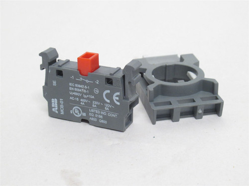 ABB MCBH-01; Switch Contactor W/Holder; 10A; 600V; 1-NO