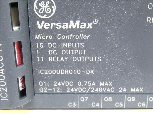 GE IC200UDR010-DK; Micro-Controller; 24VDC/240VAC; 7.mA
