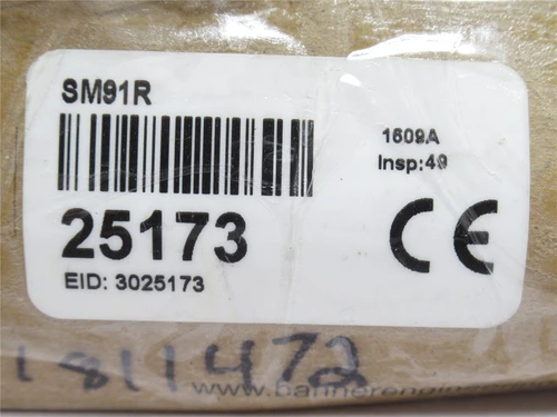 Banner SM91R; Photo-Sensor Receiver 25173 10-30VDC; 30' Cable