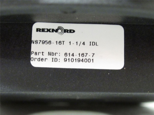 Rexnord 614-167-7; Split Sprocket; 1-1/4"ID; 16-Teeth