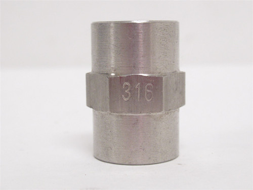 Industry-Std  1DGB8; Hex Coupling; SS-316; 1/4NPT