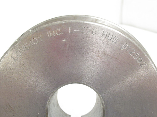 Lovejoy L276 X 1-1/2; Jaw Coupler hub; 1-1/2"ID x5" Hub OD